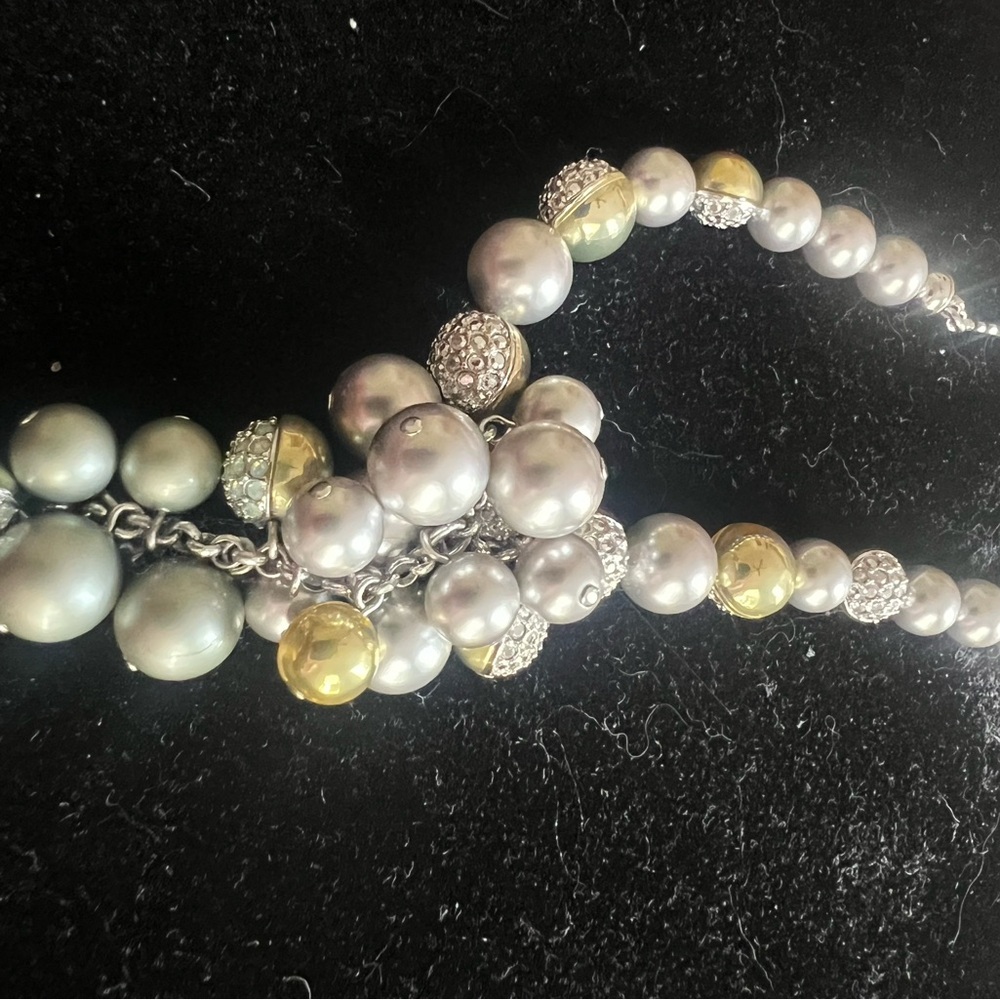 Swarovski Silver and Gold Crystal Necklace